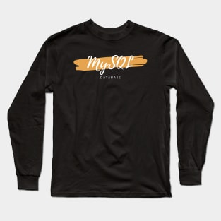 MySQL Database Paint Smear Long Sleeve T-Shirt